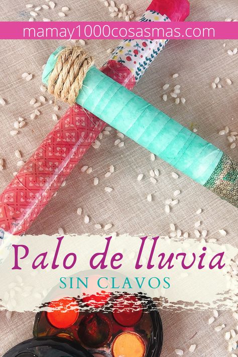 Crea un instrumento casero con materiales reciclados para niños. #instrumentoscaseros Un palo de lluvia sin clavos ni palillos Instrumentos Musicales Reciclados, Henri Matisse, Montessori, Embroidered Friendship Bracelet, Acting, Musical