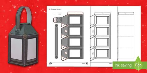 Use this resource to aid getting ready for Christmas! An ideal craft activity for your class! Lantern Paper Craft, Paper Lantern Craft, Lantern Crafts For Kids, Lantern Template, Lantern Paper, Soda Can Crafts, Lantern Craft, Get Ready For Christmas, Christmas Lantern