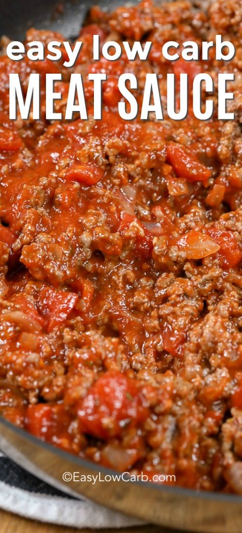 Meat Sauce Recipe, Low Carb Meats, Meat Sauce Recipes, Low Carb Muffins, Healthy Comfort, Boiled Egg Diet Plan, Yumeko Jabami, Healthy Comfort Food, Low Carb Diet Recipes