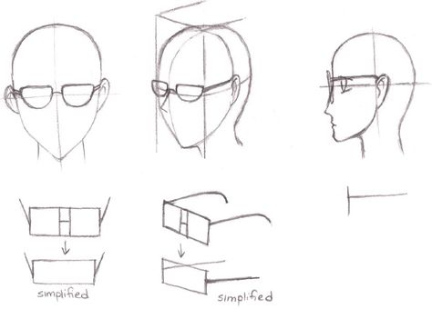 Manga Tutorials - How to Draw Glasses, Shades, Specs ans ... How To Draw Shades Glasses, People With Glasses Drawing, Glasses Shades Drawing Reference, How To Draw Sunglasses, Draw Glasses, Drawing Glasses, How To Draw Glasses, Glasses Sketch, Anime Glasses