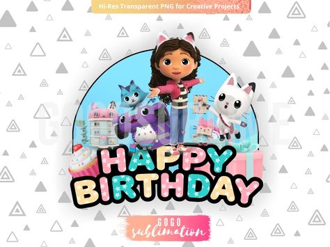 Gabby Dollhouse Cake Topper Printable PNG | Vectorency Gabbys Dollhouse Cake Topper Printable, Gabbys Dollhouse Cake Topper, Gabby Dollhouse Cake Topper, Gabbys Dollhouse Cake, Cake Topper Printable, Gabby Dollhouse, Free Svg Cut Files, Free Svg, Decor Project