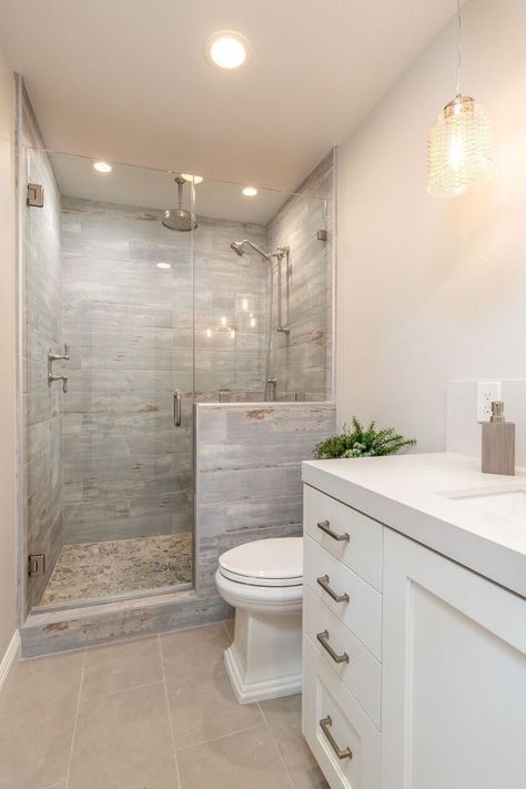 Restroom Remodel, Small Full Bathroom, Modern Bathroom Renovations, Farmhouse Bathroom Design, Full Bathroom Remodel, Small Bathroom Renovations, Bathroom Shower Design, Decor Baie, Bathroom Redesign