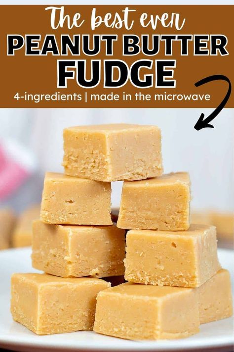 Easy Peanut Butter Fudge 3 Ingredients, Peanut Butter Fudge With Condensed Milk, 3 Ingredient Peanut Butter Fudge, Old Fashioned Peanut Butter Fudge, Easy Peanut Butter Fudge Recipe, Best Peanut Butter Fudge, Peanut Butter Fudge Recipes Easy, Butter Fudge Recipe, Old Fashioned Fudge