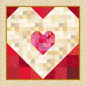 Double Delight Quilt! Download the free project for EQ8, EQ7, or EQ Mini Quilts Blocks, Quilting Software, Electric Quilt, Heart Quilt, Quilting For Beginners, Free Quilting, Quilting Tips, Scrap Quilts, Love Valentines