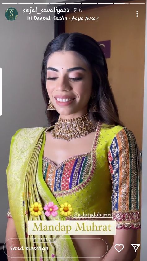 Sabya Sachi Blouses, Savya Sachi Blouse, Sabiya Sachi Blouse, Patola Saree Blouses Designs, Madhubala Blouse Designs, Long Choli Blouse Design, Patola Blouse Designs Latest, Bandhej Blouse Designs Latest, Patola Blouse Design Work