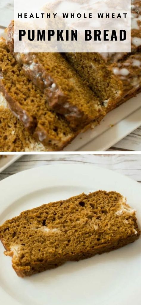 This is the only pumpkin bread recipe you will ever need! This bread is incredibly moist and perfectly spiced with the cinnamon, nutmeg, fresh ginger and maple syrup. Naturally sweetened, this whole wheat pumpkin bread is actually made a bit healthier with the addition of Greek yogurt and whole wheat flour. However, it tastes so decadent, you will never know! Whole Wheat Pumpkin Bread Recipe, Whole Wheat Pumpkin Bread, Wheat Pumpkin Bread, Basic Muffin Recipe, Pumpkin Bread Recipe, Yogurt Recipes, Whole Wheat Flour, Pumpkin Bread, Whole Wheat