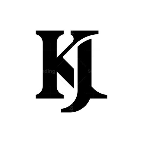 This logo was created using the Letters K and J in a simple and modern style. This logo has a high level of legibility in various sizes and can be easily used in various media. Kj Monogram, Monogram Logo Typography, Letters K, K Logos, Palette Design, Monogram Alphabet, Letter K, Color Palette Design, Letter Logo Design