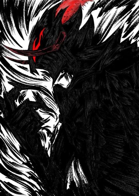 Corrupted Monster Art, Guts Berserker Armor, Guts Berserker, Hollow Bleach, Berserker Armor, Shadow Creatures, Berserk Guts, Image Spiderman, 다크 판타지