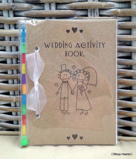 Wedding Activity Book, Kids Wedding Favors, Kids Table Wedding, Wedding Activity, Kids Wedding Activities, Kids Wedding, Wedding Activities, Future Wedding Plans, Cute Wedding Ideas