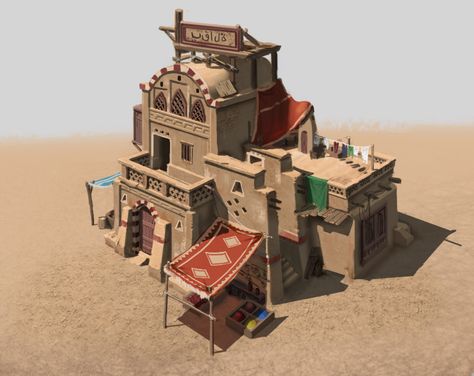 ArtStation - the Middle East store, gui zuntao Middle East Clothing, Minecraft Desert, Desert Village, Middle East Map, Travel To Saudi Arabia, Middle East Culture, Conan Exiles, Planet Coaster, Jordan Travel