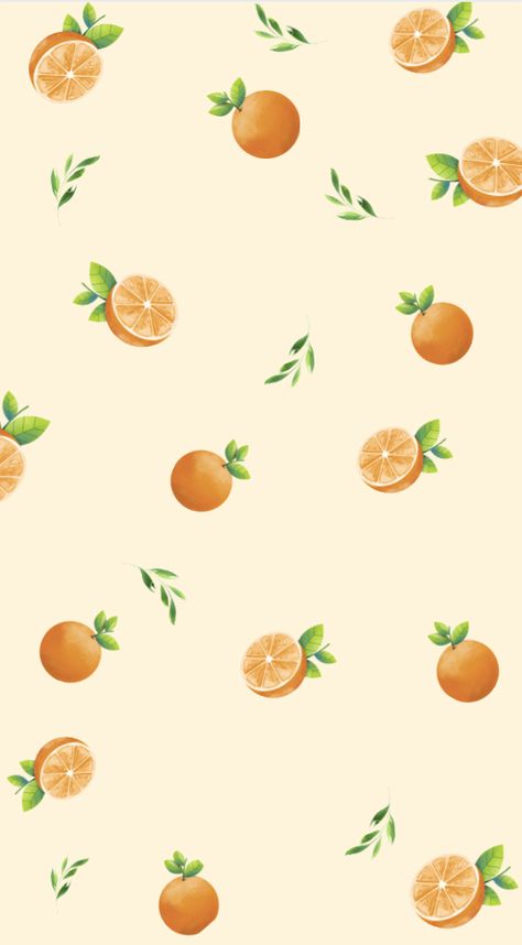 Summer Prints Wallpaper, Cute Wallpapers For Android, Colorful Art Prints, Wallpaper Iphone Summer, Fruit Wallpaper, Apple Watch Wallpaper, Orange Wallpaper, Art Wallpaper Iphone, Cute Patterns Wallpaper