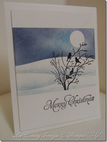 Serene Silhouettes, Silhouette Cards, Snowy Trees, Homemade Christmas Cards, Watercolor Christmas Cards, Bird Cards, 3d Christmas, Christmas Cards To Make, Winter Cards