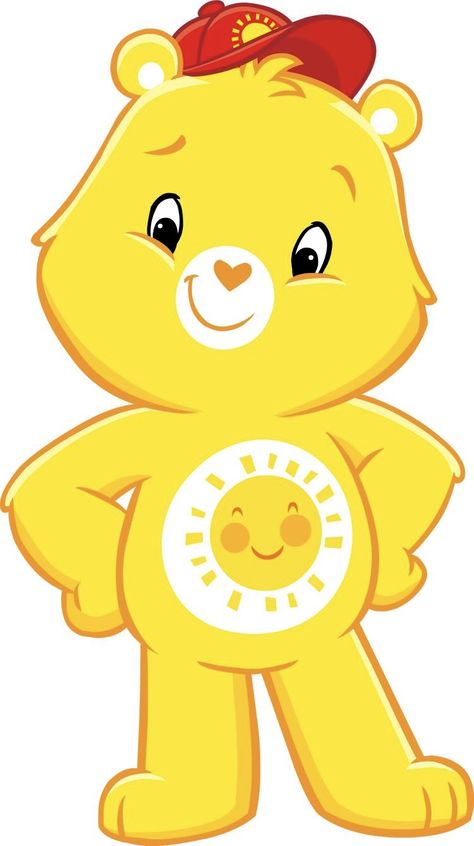 Original Care Bears, Care Bears Movie, Sunshine Bear, Gender Neutral Pronouns, Family Tv Series, Teddy Bear Cartoon, Bear Sketch, Care Bear Party, Funshine Bear