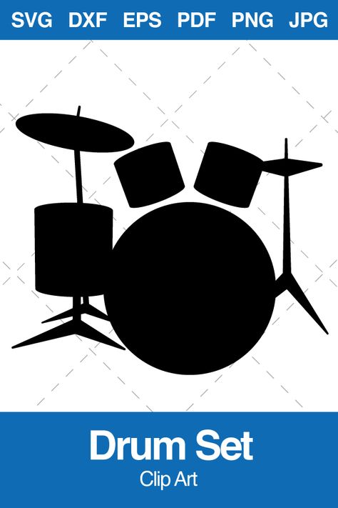 Instruments Of The Orchestra, Diy Drums, Custom Ink, Design Mug, Drum Kit, Silhouette Files, Drum Kits, Drum Set, Svg For Cricut