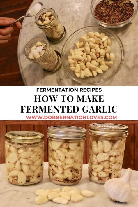 Fermenting Crock Recipes, Fermented Garlic, Crock Meals, Recipe For Beginners, Fermentation Crock, Garlic Recipe, Garlic Benefits, Garlic Uses, Pickled Garlic