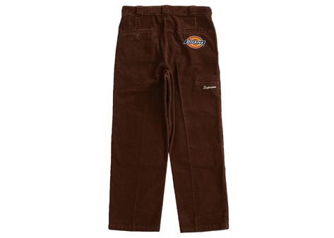 Supreme Dickies Double Knee Corduroy Work Pant in Brown Dickies Double Knee, Outfit Pieces, Hot Sneakers, Jordan Retro, Corduroy Pants, Adidas Yeezy, Work Pants, Short Pants, Trading Cards