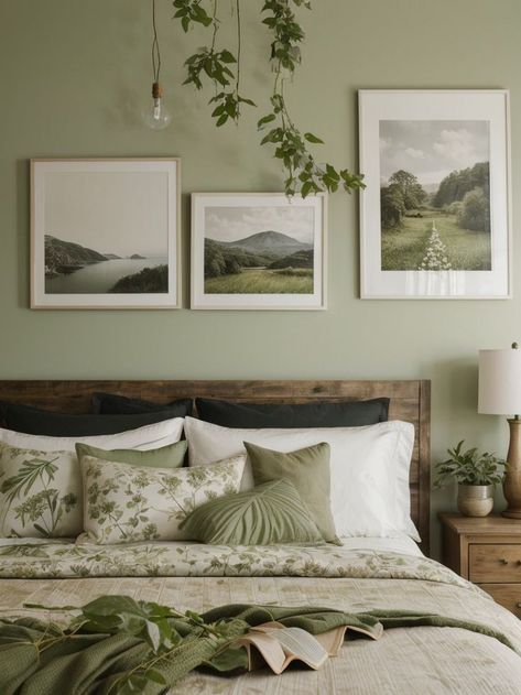 #masterbedroom #bedroomdecor #interiordesign #homedecor #bedroomideas #bedroominspiration #interiordecor #homeimprovement #designideas Botanical Bedroom, Botanical Illustrations, Bedroom Art, Green Plants, Modern Rustic, The Outdoors, Nature Inspired, Bedroom Ideas, Framed Prints