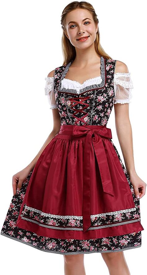 Octoberfest Outfits, Octoberfest Costume, Traditional German Clothing, German Dirndl Dress, Dirndl Dress Oktoberfest, Oktoberfest Woman, German Dress Dirndl, Oktoberfest Dress, Festival Mode