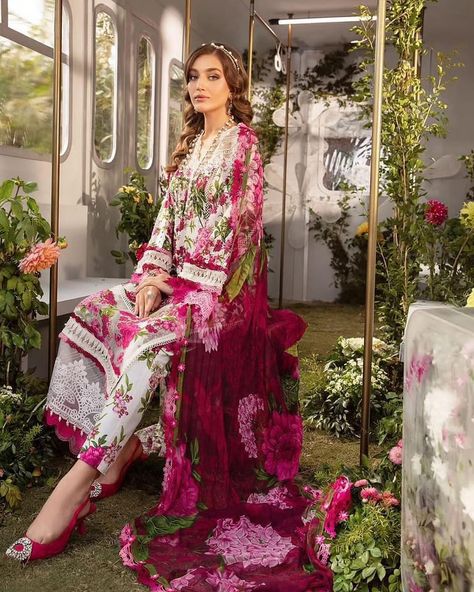 Maria B M.Prints | Spring Summer Edit’ 24- £47.99 ONLY Get ready to embrace the floret beauty of Unstitched M. Prints. Featuring florious delineate & scintillating colors this season. Prepare yourself to be the first to explore a stunning catalog launch! Don’t miss out on reserving your favorite designs! To order please call 01254670285 or WhatsApp on 07541400710. Shop online at: www.fabricoutletuk.com https://www.fabricoutletuk.com/collections/womens-unstitched-designer-wear Latest Indian Fashion Trends, Summer Lawn, Lawn Dress, Lehenga Collection, Maria B, Lawn Fabric, Chiffon Dupatta, Pakistani Suits, Bridal Lehenga