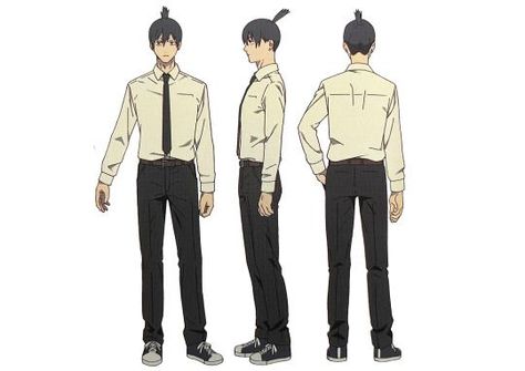 Aki Hayakawa Character Sheet, Aki Hayakawa Character Design, Chainsaw Man Aki, Quanxi Chainsaw, Character Design Sheet, Aki Hayakawa Icon, Aki Chainsaw Man, Reze Chainsaw Man, Chainsaw Man Icon