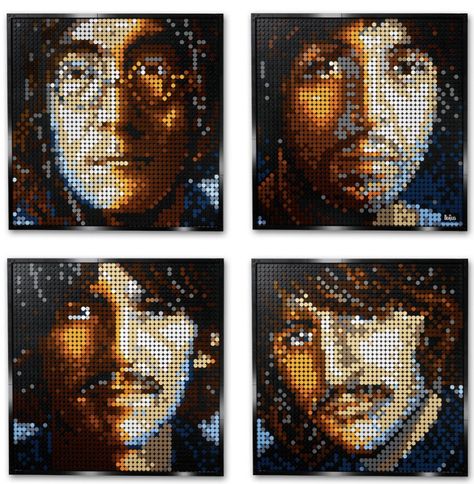 Lego Wall Art, Art Andy Warhol, Lego Frame, Wall Art Frames, Lego Shop, Lego Wall, The White Album, Iconic Artwork, Beatles Fans