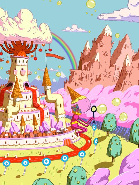 Candy Kingdom Candy Kingdom Adventure Time, Cn Network, Adventure Time Birthday Party, Adventure Time Background, Candy Kingdom, Brother's Best Friend, Time Wallpaper, Land Of Ooo, Adventure Time Wallpaper