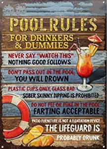 Pool Rules Sign Funny, Pool House Party, Swimming Pool Rules, Pool Rules Sign, Stock Pools, Pool Makeover, Swimming Pool Signs, Pool Rules, Piscina Interior