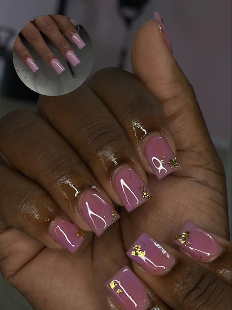 Short Square Nails Design Ideas Fall, Overlay Short Nails Designs, Short Sculpted Acrylic Nails, Gemini Birthday Nails Short, Short Girly Acrylic Nails, Dope Nail Designs Classy Short Acrylic, New Years Nail Designs Short, Shorties Nails Summer Colors, Simple Gel Nail Inspo Short