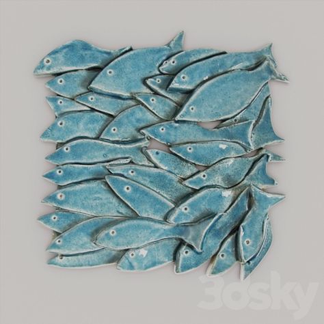 Ceramic Fish Plate, Fish Ceramic, Clay Fish, Pottery Wall, Art Fish, Fish Plate, Slab Pottery, Ceramic Fish, Ceramic Wall Art