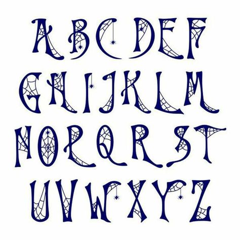 Letras Cool, Alfabet Font, Halloween Font, Lettering Styles Alphabet, Fun Fonts, Alfabet Letters, Hand Lettering Alphabet, Hand Lettering Fonts, Halloween Fonts