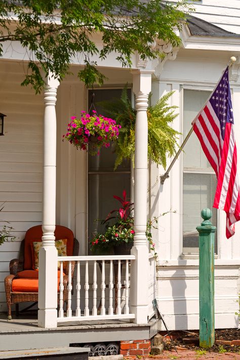 Patriotic 4th Of July Porch Decor On Etsy 4th Of July Porch Decor, July Porch Decor, Fairy Diy Crafts, Patriotic Porch Decor, Fairy Diy, Patriotic Porch, Kitchens Cabinets, Rustic Flags, Porch Rocker