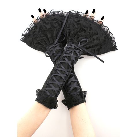 Gothic gloves are a stylish and edgy accessory that can add a touch of drama to any outfit. Typically made from materials like lace, or velvet, gothic gloves often feature intricate designs, such as studs, or intricate embroidery. Perfect for completing a gothic-inspired look or adding a touch of mystery to a more traditional outfit, gothic gloves are a versatile accessory that can elevate any ensemble. fingerless gloves arm warmers with ruffled, corset laced long fingerless gloves for womens, e Glamour Clothing, Gothic Gloves, Burlesque Vintage, Lace Fingerless Gloves, Long Fingerless Gloves, Edgy Accessories, Formal Gloves, Bridal Gloves, Corset Lace