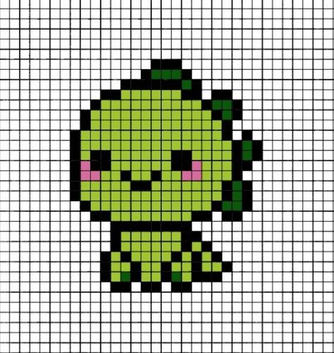 Cute Perler Bead Ideas Kawaii, Pixel Dino, Pixel Art Facil, Pixel Art Animals, Pixel Kawaii, Old Video Games, Pixel Art Kawaii, Pixel Art Pokemon, Easy Pixel Art