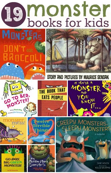 19 monster books for kids. Some scary some not. Short reviews for each included. Monster Books, Monster Classroom, Atticus Finch, Monster Book Of Monsters, Kid Books, Monster Theme, Preschool Books, Classroom Library, Theme Halloween