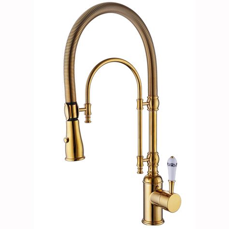 Faucet Hardware, Gold Kitchen Faucet, Living Single, Single Handle Kitchen Faucet, Gold Kitchen, Single Hole Faucet, Faucet Handles, Kitchen Sink Faucets, Installation Manual