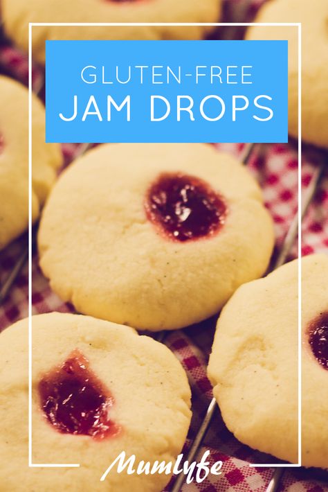 Jam Drops Recipe, Jam Drops, Maltese Recipes, Gluten Free Christmas Cookies, Gluten Free Biscuits, Gluten Free Christmas, Allergy Free Recipes, Slices Recipes, Gluten Free Treats