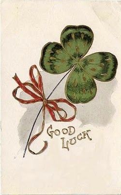 Vintage Four Leaf Clover Illustration, Four Leaves, Seasons Art, Four Leaf Clover, Clover Leaf, St Patrick, St Patricks Day, Art Work, Vintage Shops