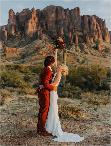 Superstition Mountains Arizona, Desert Backdrop, Lost Dutchman State Park, State Park Elopement, Arizona Elopement, Superstition Mountains, Arizona Photographer, Desert Wedding, Arizona Wedding