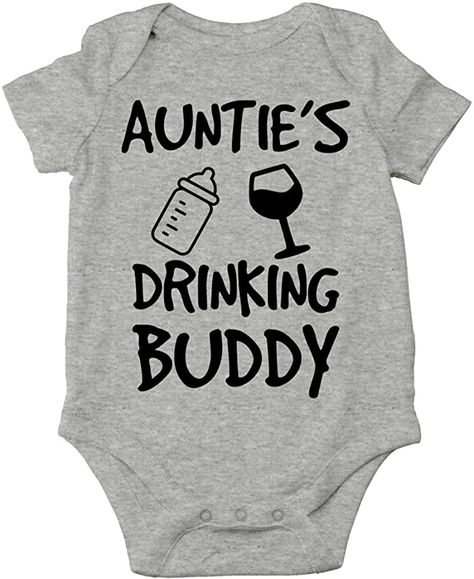 Auntie Baby Clothes, Aunt Baby Clothes, Aunt Onesie, Auntie Baby, Baby Aunt, Fun Baby Announcement, Baby Shower Crafts, Funny Baby Clothes