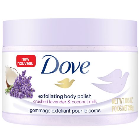 Pamper Products, Dove Exfoliating Body Polish, Exfoliating Body Polish, Shower Essentials, Dove Body Wash, Skin Care Routine For 20s, Exfoliating Body Scrub, Body Gel, Smell Goods