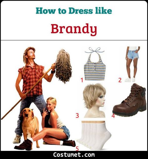 Diy Joe Dirt Costume, Joe Dirt And Brandy Costume Halloween, Brandy From Joe Dirt, Joe Dirt Couple Costume, Joe Dirt Couples Costume, Brandy Costume, Joe Dirt And Brandy Costume, Brandy Joe Dirt, Joe Dirt Costume