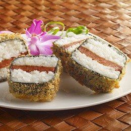 Teriyaki Spam Katsu Musubi (cooking Hawaiian) Katsu Musubi, Spam Katsu, Hawaiian Musubi, Hawaiian Spam Recipes, Highest Rated Recipes, Teriyaki Spam, Musubi Spam, Spam Meat, Okinawan Food