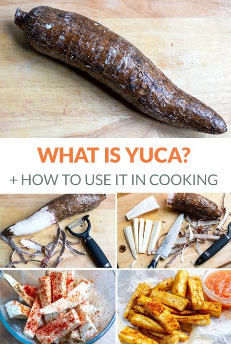 How To Cook Yucca, Yuca Root Recipes, Yuka Root Recipe, Fried Yucca Recipe, Yucca Root Recipes, Yuca Plant, Starch Vegetables, Cassava Recipes, Unusual Vegetables