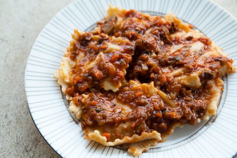 Mushroom Sugo Recipe | Simply Recipes Mushroom Sauce For Pasta, Sugo Sauce, Sugo Recipe, 1905 Salad Recipe, 1905 Salad, Mushroom Pasta Sauce, Food Lunch Ideas, Garden Canning, Pasta And Sauce