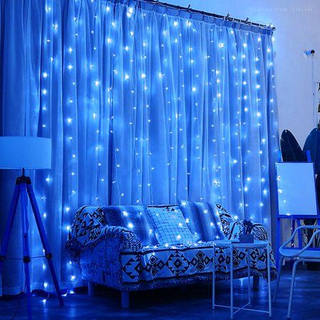 TORCHSTAR 9.8ft x 9.8ft LED Curtain Lights for Room, Garden, Wedding, Christmas, Party, Blue, Pack of 2 Perfect Ambient Lighting The well-functioning curtain icicle light kit does not only provide well-balanced illumination, but also glow dreamlike blue light and create a mysterious and romantic atmosphere which makes you feel in wonderland. Wide Application This specially designed blue curtain icicle lights provide sufficient light for most celebrations while consumes only 18W. It is an ideal i Disney Dance, Holiday Wedding Decor, Led Curtain Lights, Unique Curtains, Led Curtain, Curtain String Lights, Icicle Lights, Christmas Bedroom, Dance Recital