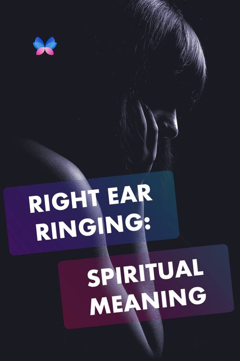 Ringing in your right ear could be a spiritual sign that you are raising your vibration, or that things are working out for you in life. Or, it may be a message from your spirit guides, or a form of synchronicity if someone is thinking about you. Keep reading for the full explanation… Spiritual Ringing Ears, Ringing Right Ear Spiritual, Ringing In The Right Ear Spiritual, Loud Ringing In Right Ear Spiritual, Low Pitch Ringing In Right Ear Spiritual, High Pitch Ringing Right Ear Spiritual, High Pitch Ringing Left Ear Spiritual, Ringing In Right Ear, Ringing In Ears Spiritual