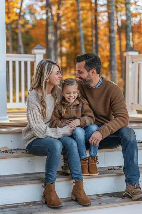 17 Dreamy Fall Photo Ideas That'll Set Your 'Gram on Fire Family Autumn Photoshoot, New Family Photoshoot, Family Photoshoot Fall, Family Fall Photoshoot, Fall Photoshoot Family, Fall Family Photoshoot, Fall Photo Ideas, Cute Family Pictures, Family Bed