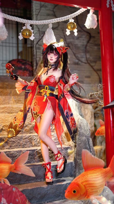 Video Game Cosplay, Character Collection, China Dolls, Cosplay Characters, Honkai Star Rail, Star Rail, Kimono Dress, Cosplay Outfits, Photo Reference