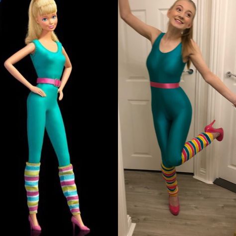 Toy Story Barbie Costume Pixar Costume Ideas, Barbie Costume Toy Story, Barbie Toy Story Costume, Toy Story Costume Adult, Disney Adult Costume, Barbie From Toy Story, Toy Story Barbie Costume, Toy Story Outfit Ideas, Toy Story Outfit