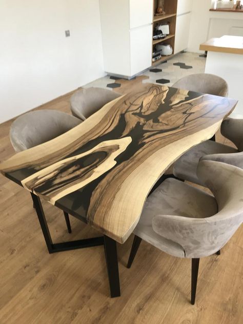 White Wood Table, Natural Wood Kitchen, Wood Resin Table, Epoxy Wood Table, Rustic Desk, River Table, Walnut Dining Table, Walnut Coffee Table, Walnut Table